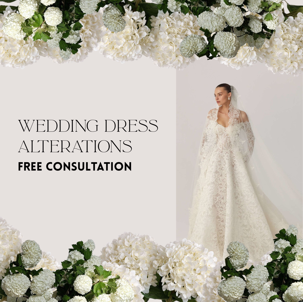 Bridal Dress Alterations at Dainty Bridal Alterations in Upland, CA