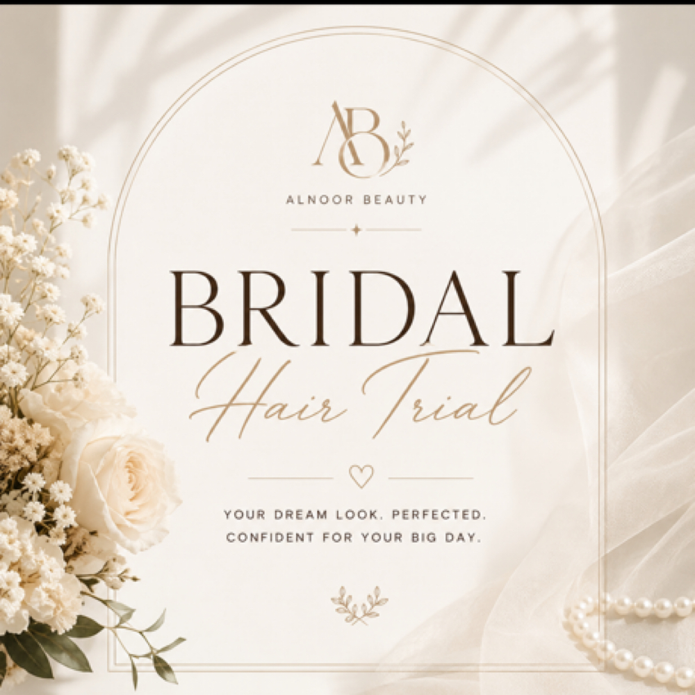 Bridal Hair Trial at Alnoor beautyhouse in Brookfield, WI