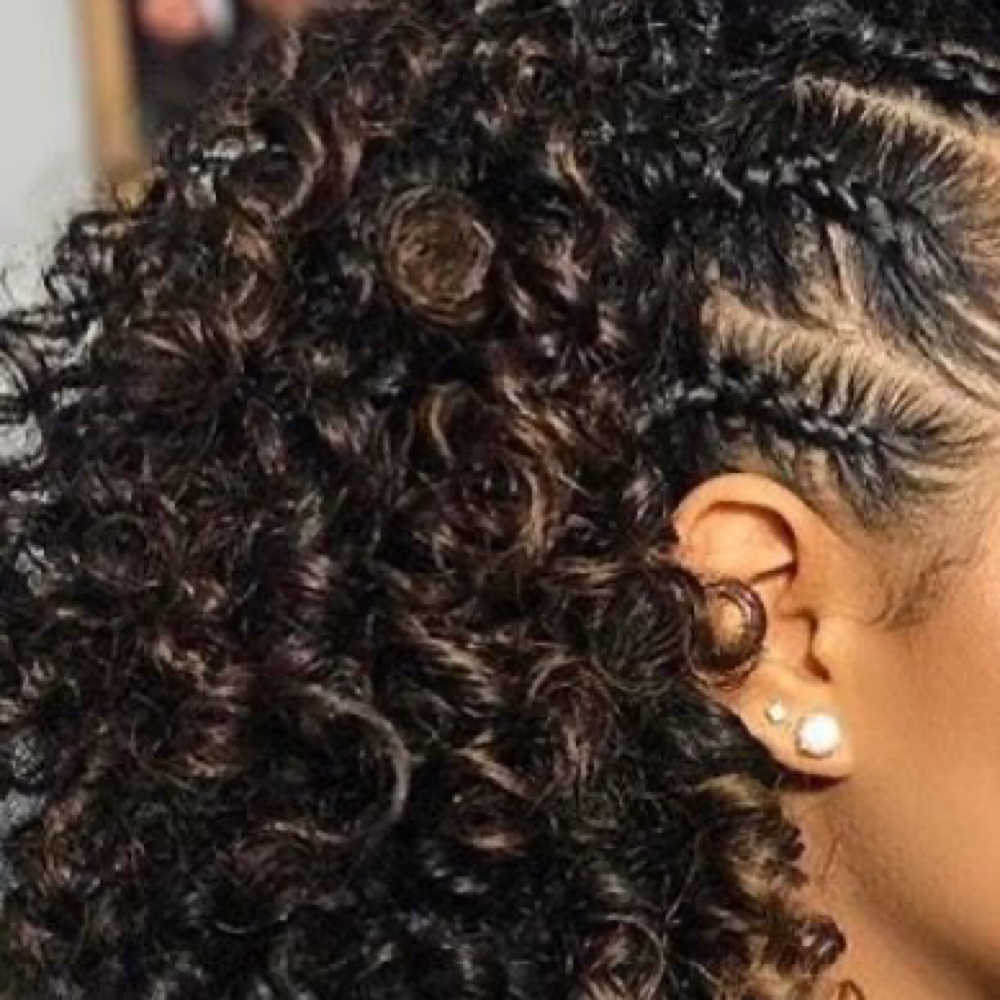 Natural Hair +styling at DLB Salons in San Diego, CA