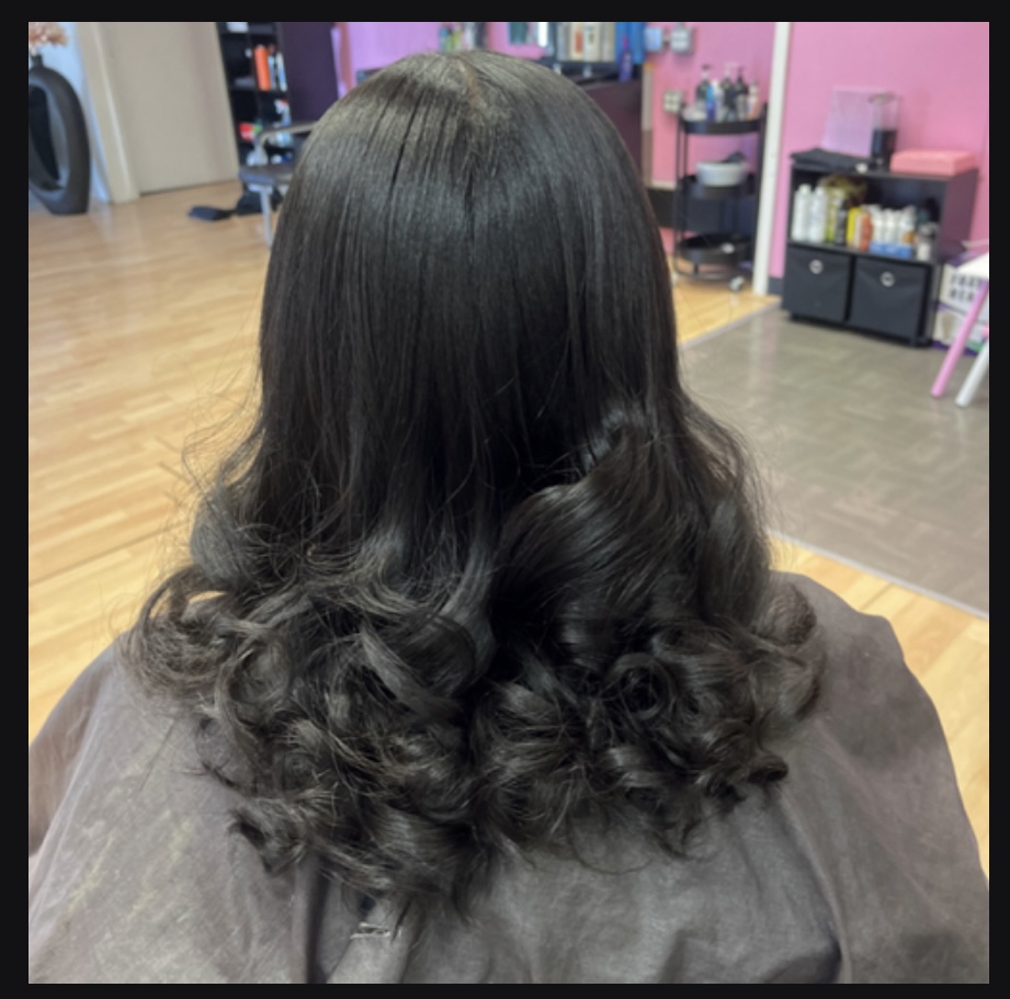 Silk Press Add Curls