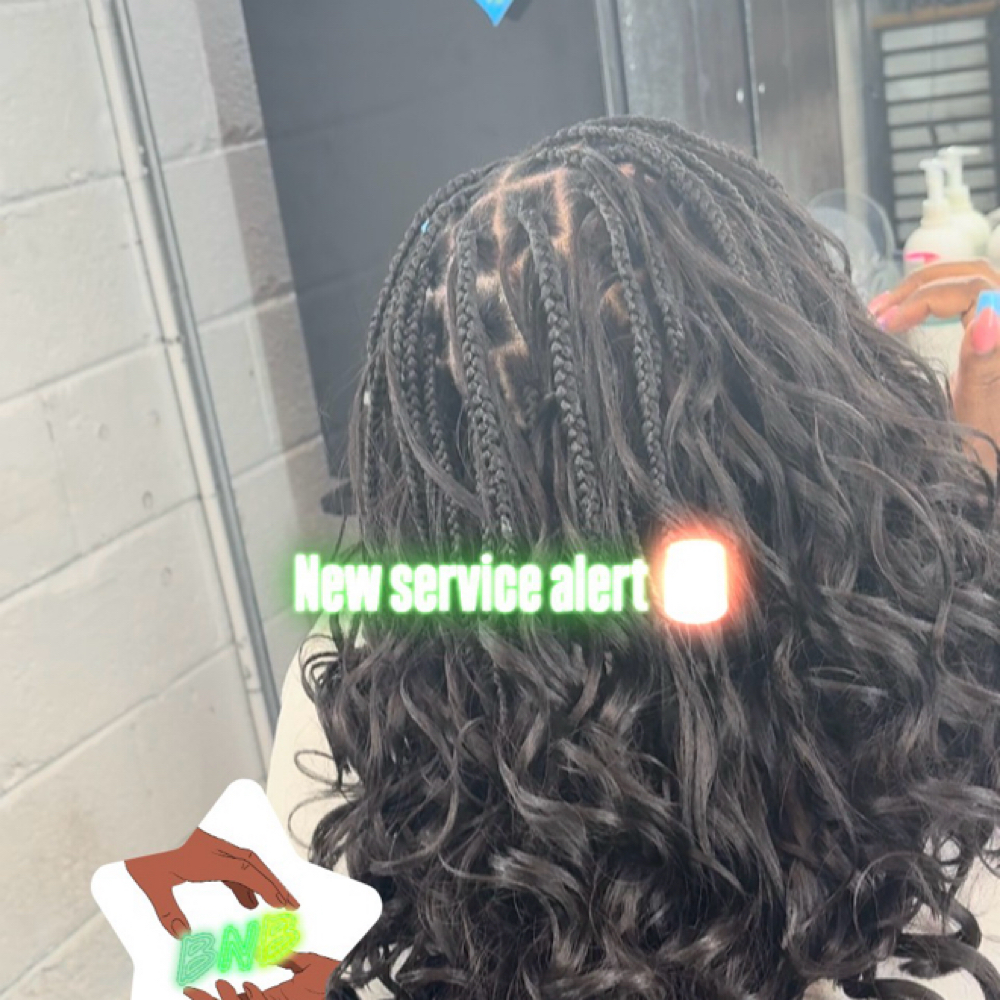 Natural Knotless W/ French Curls ⭐️ at HANDSOFBNB in Atlanta, GA