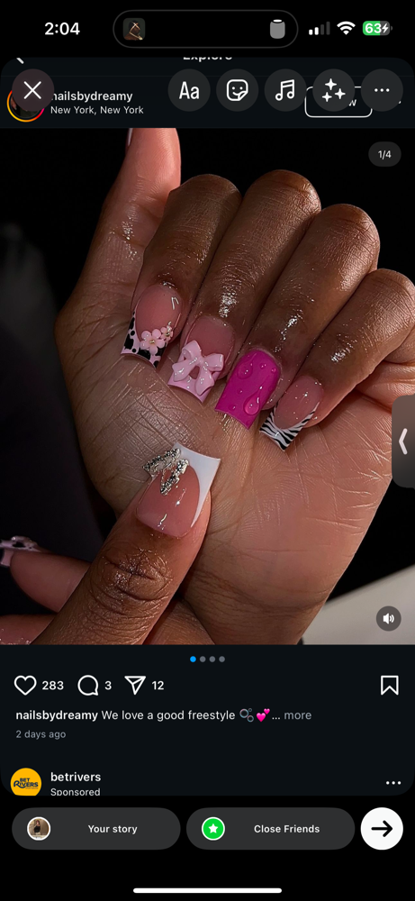 Short Fullset Freestyle💅🏾