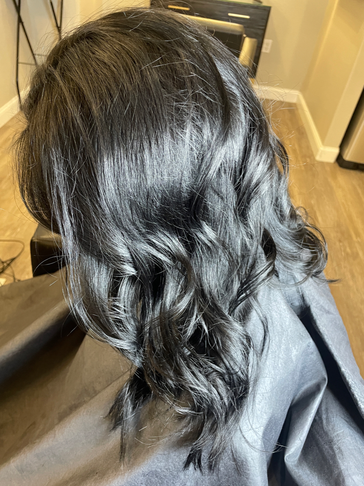 All Over Color + Haircut/trim