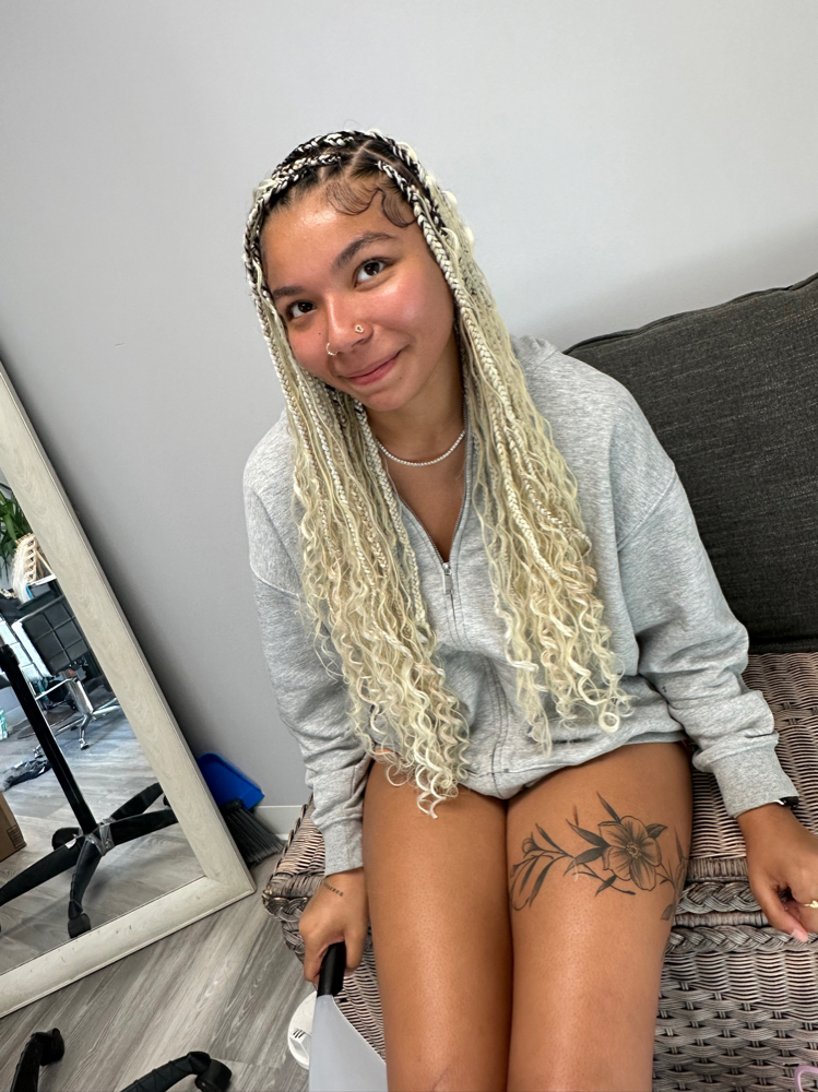 Long Boho Knotless Braids