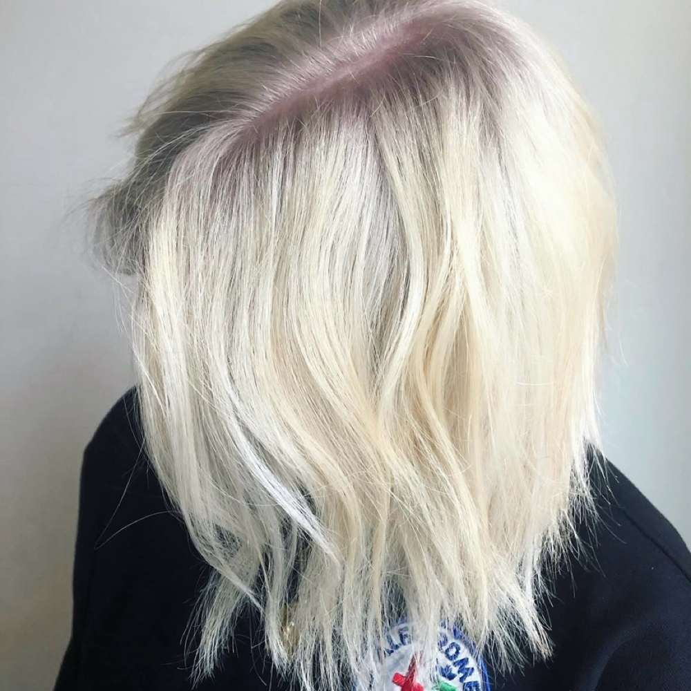 Platinum Blonde - New Client at Little Saint Salon in Portland, OR