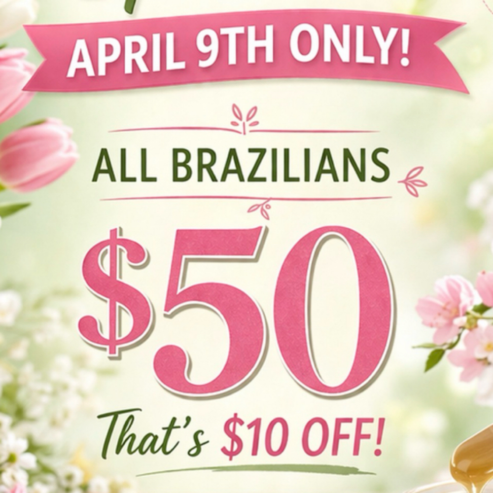 APRIL 9th Brazilian Wax Sale at Skin By Sky in Dayton, OH
