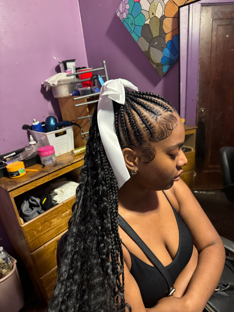 stitch braid ponytail