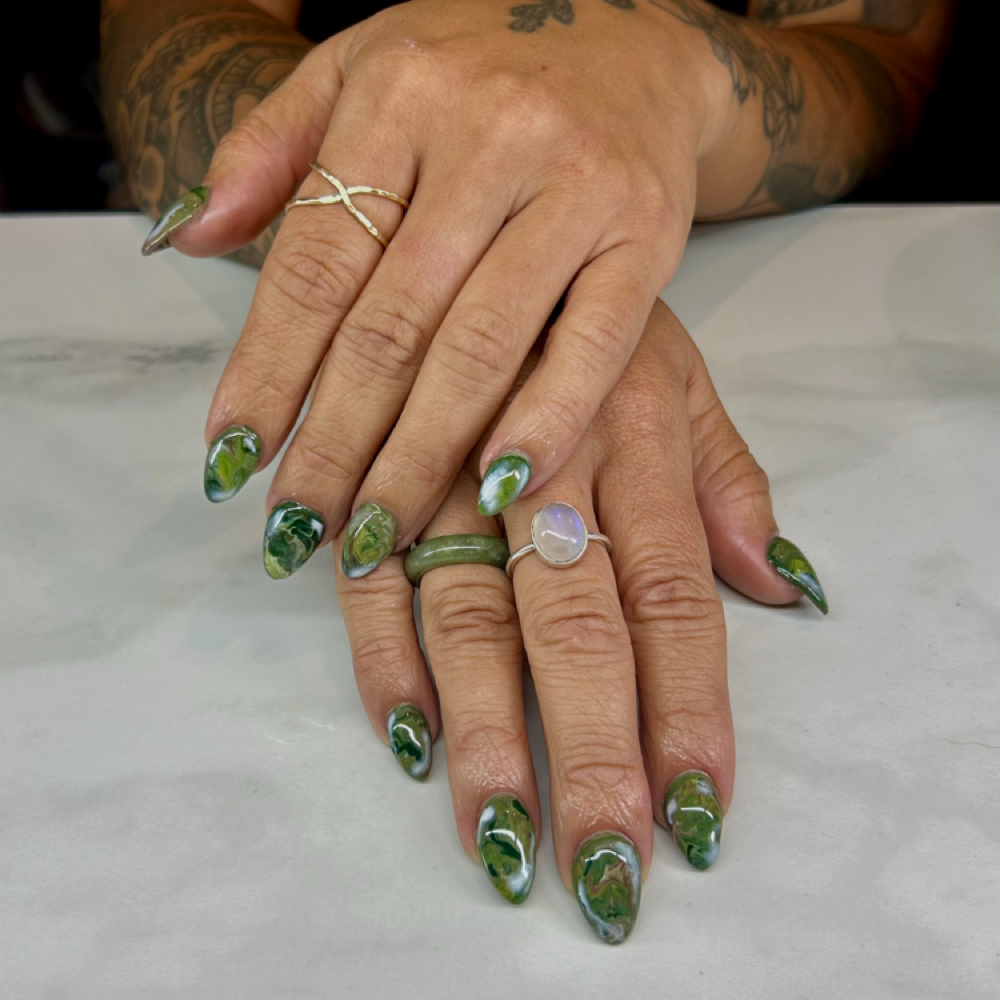 Short Length Acrylic Full Set at The Nail Genie in Wailuku, HI