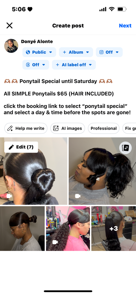 Ponytail Special