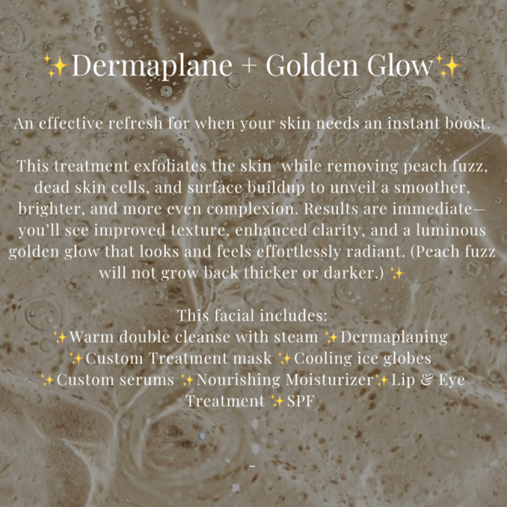 Dermaplane + Golden Glow✨ at Aleyari Beauty in Everett, WA