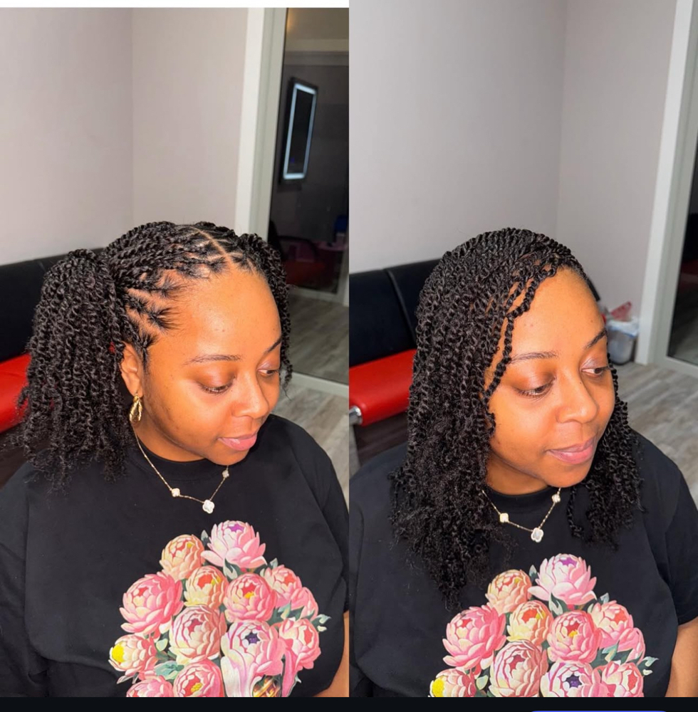 Spring Afro Twist Bob Length