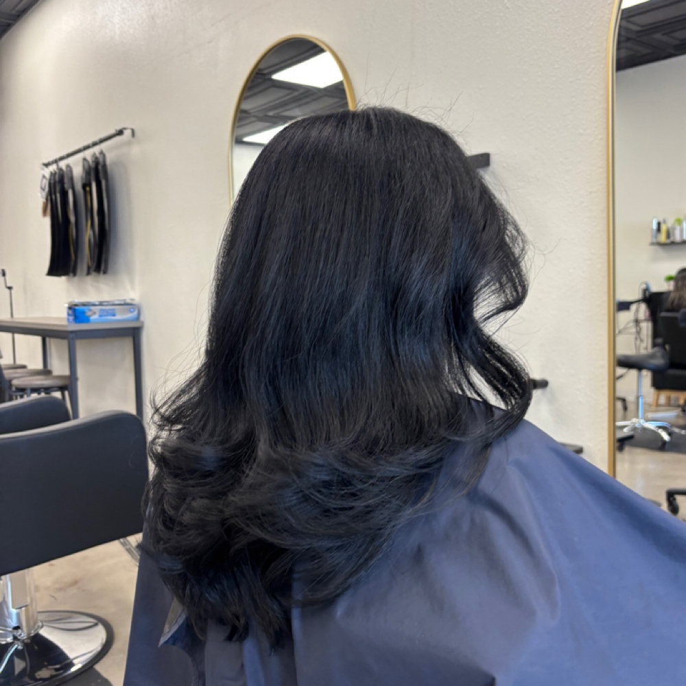 Jay Womans Haircut at Good Company Salon in Tustin, CA