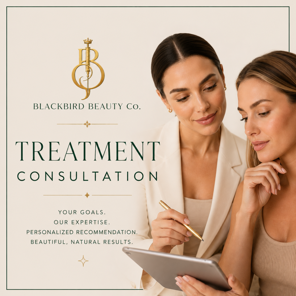 Treatment Consultation at Blackbird Beauty Co. LLC in Home, TX