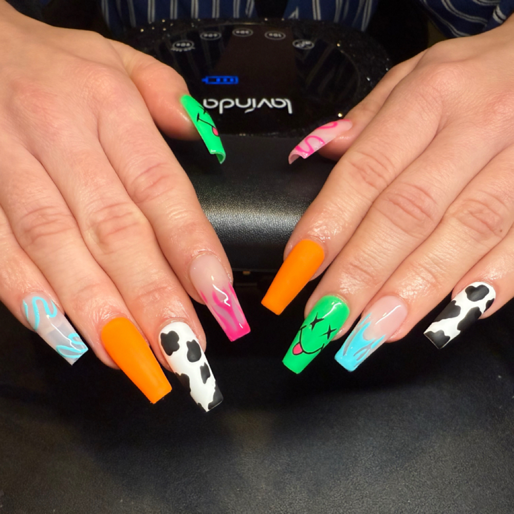 Gel X Extensions(intricate Designs) at Emerald Roe Nails in Goose Creek, SC