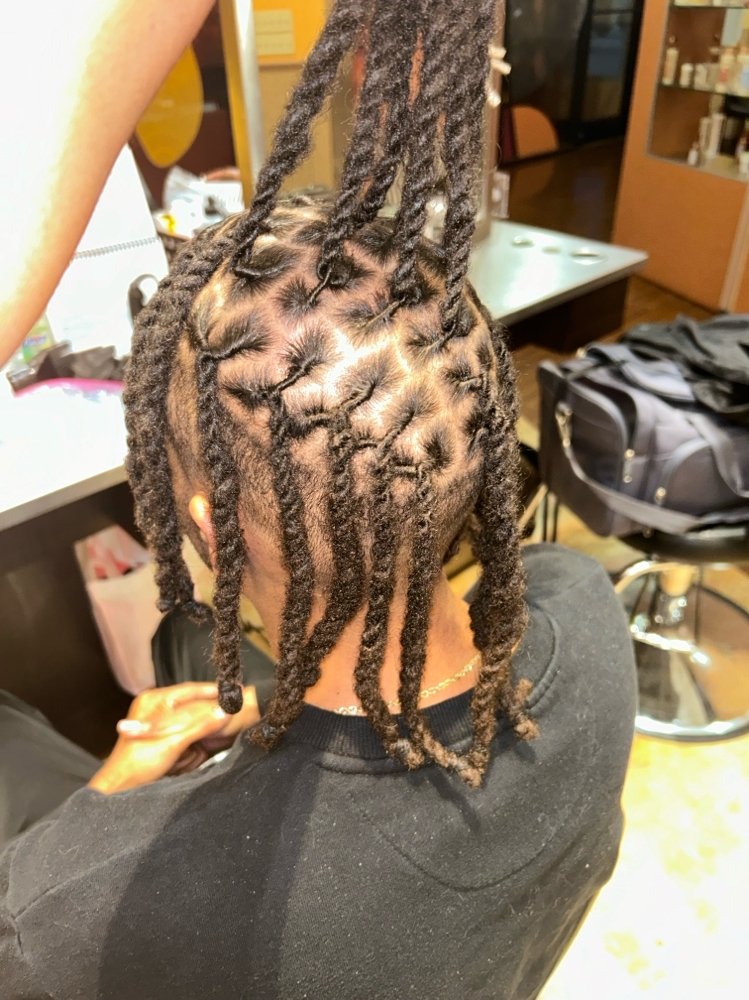 Natural Loc Retwist at Boom’s Basement in Greensboro, NC