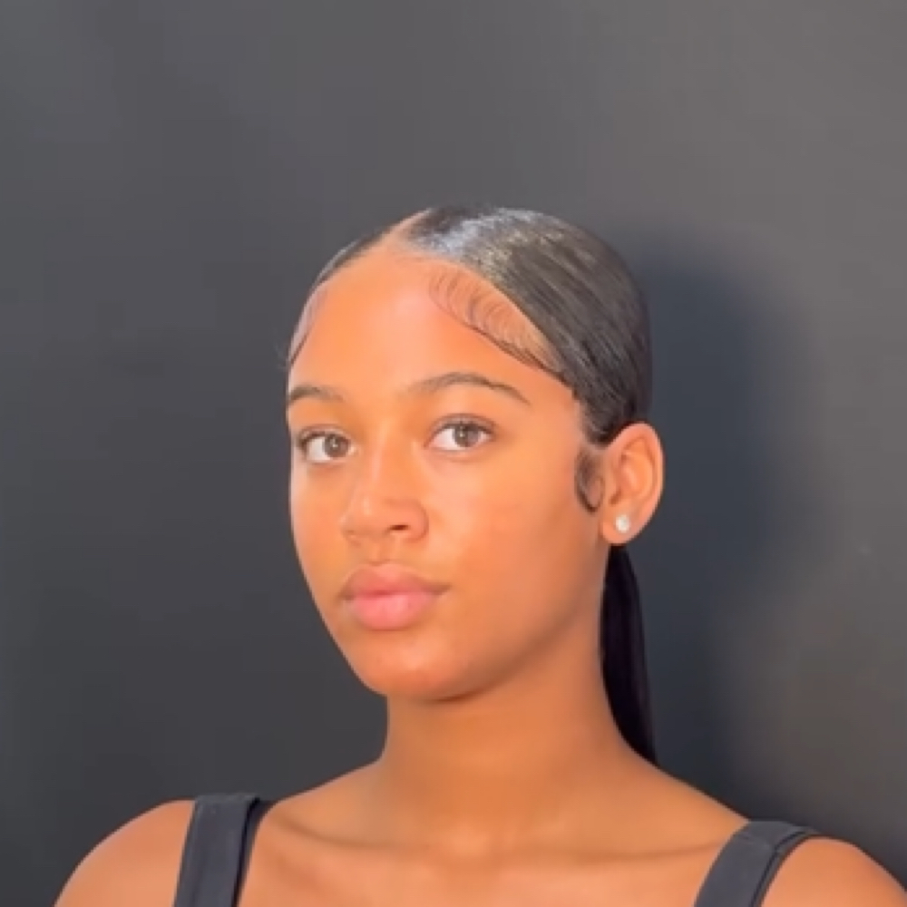 Middle Part Ponytail at Haus Of Kartel/The Lash Kartel in Rochester, NY