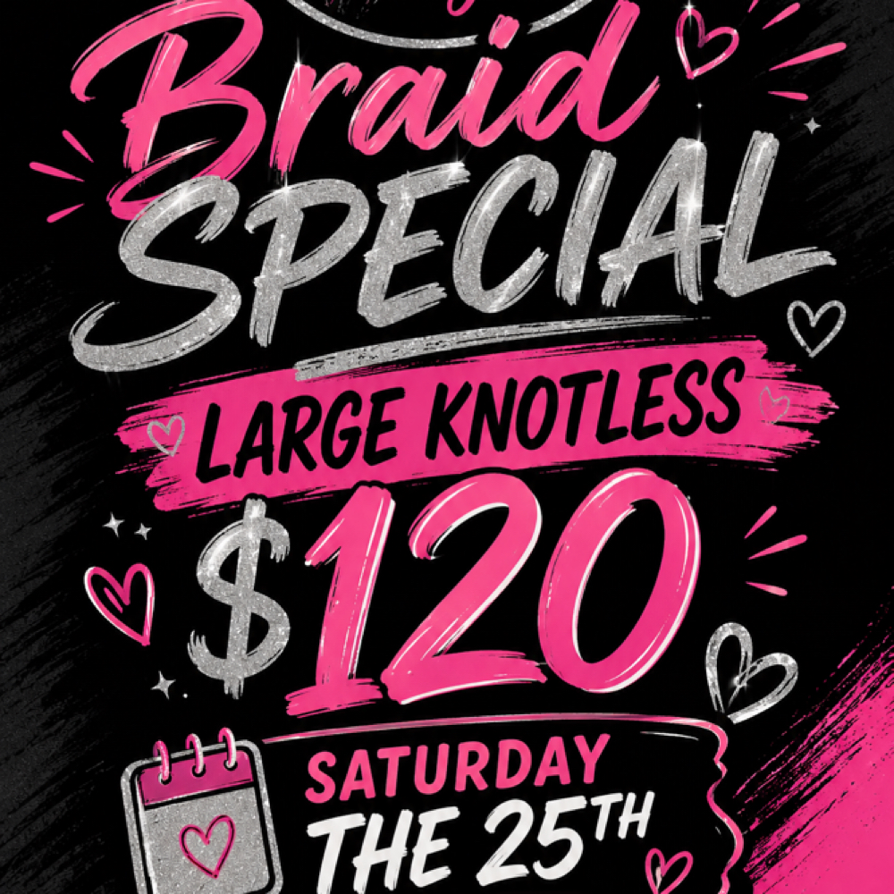 Large Knotless SPECIAL *** at BraidsByKyeshia in Ocala, FL