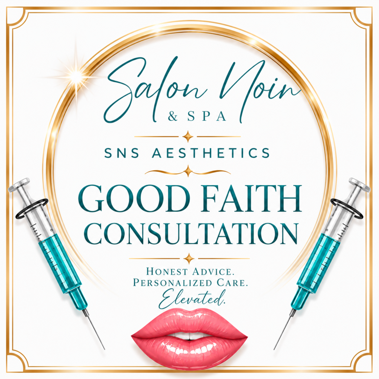 Virtual Good Faith Consultation at SNS Aesthetics @ Salon Noir & Spa in Kingwood, TX