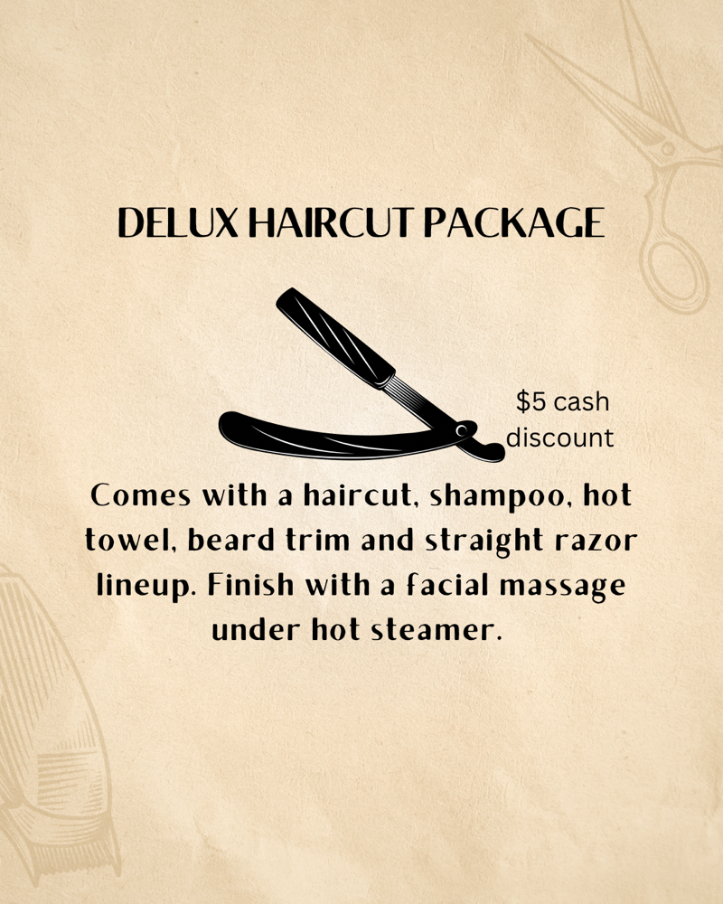 Fade And Shave Deluxe Package