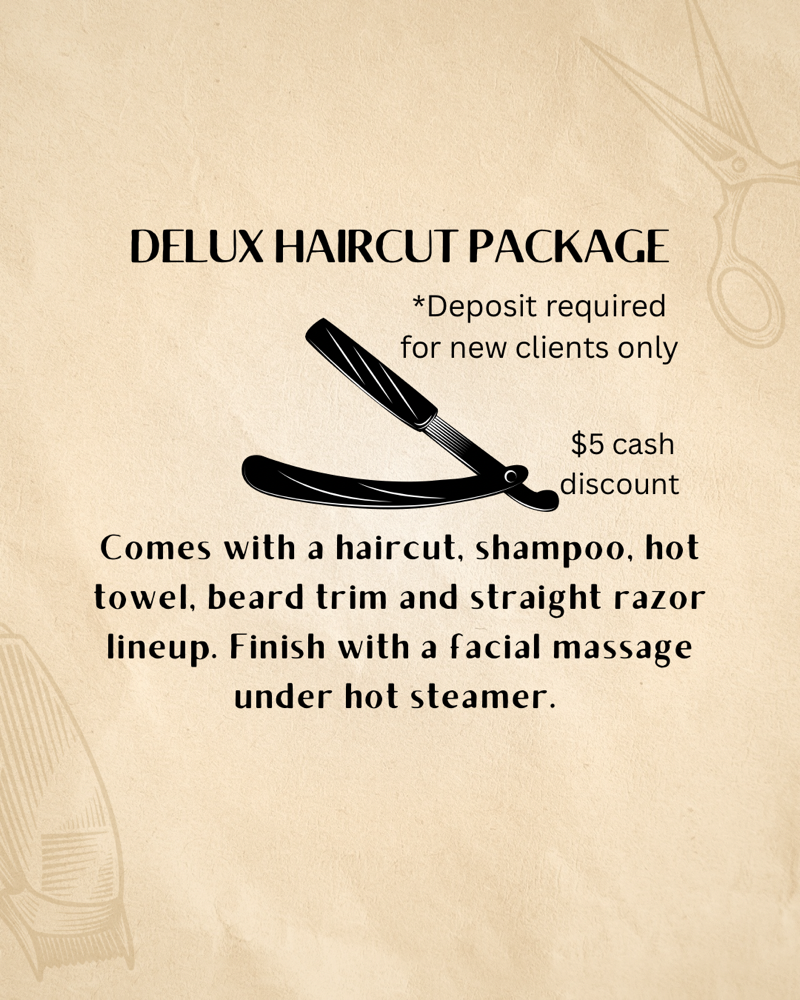 Fade And Shave Deluxe Package