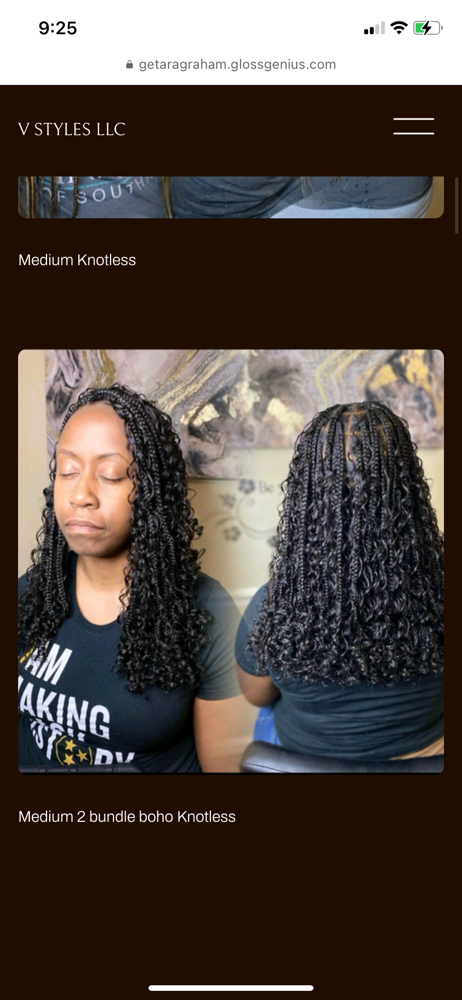 Medium Knotless Bob