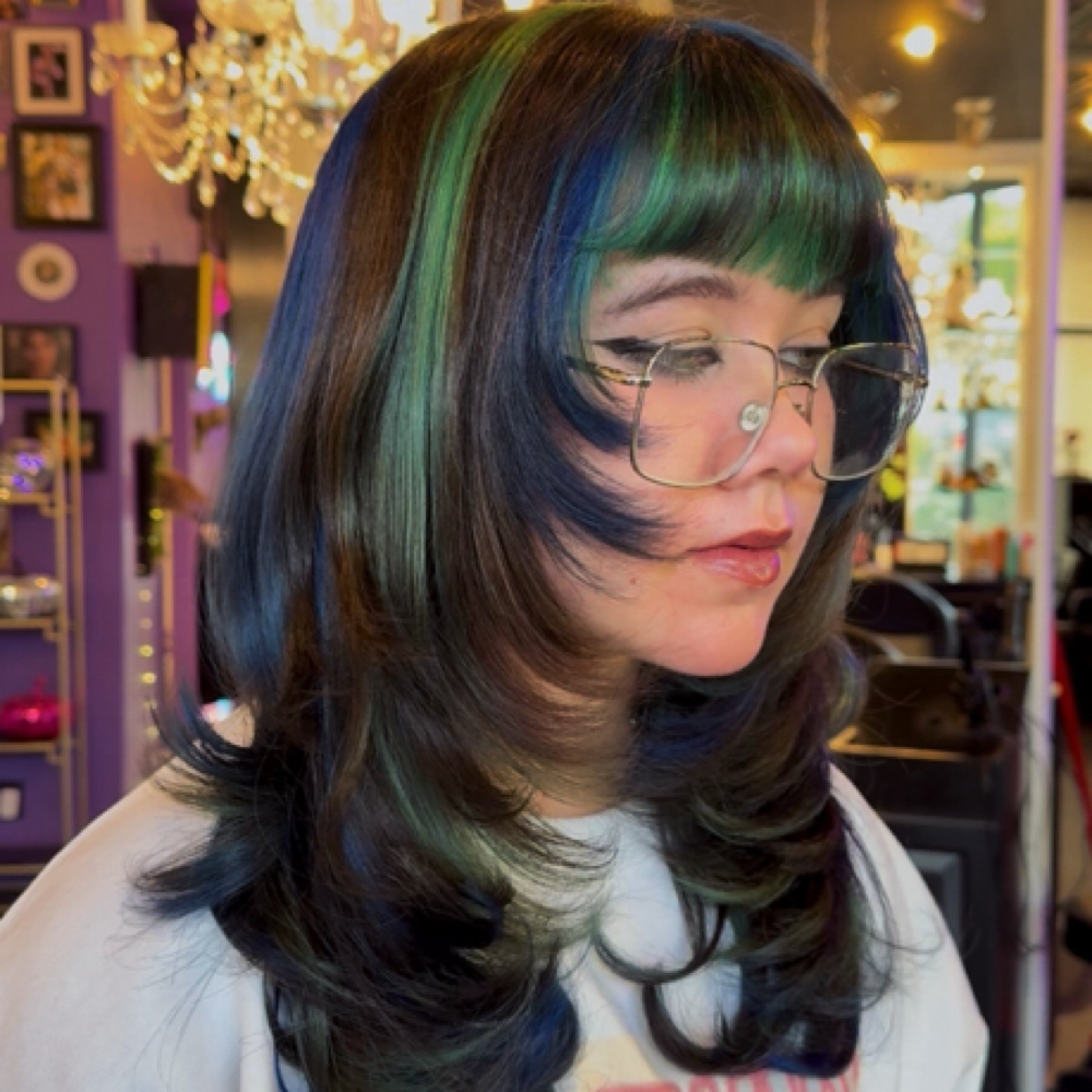 Chunky Highlights at Violet Visions in Claremont, CA