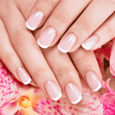 French Gel Manicure at Polished by Tammy in Chantilly, VA