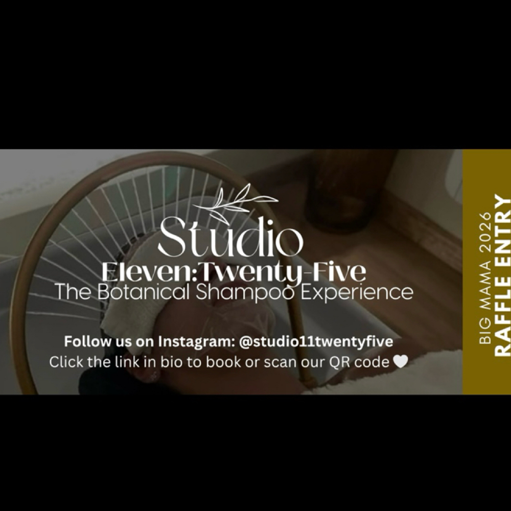 Big Mama Raffle Giveaway at Studio 11:Twenty-Five The Botanical Shampoo Experience in Palm Beach Gardens, FL