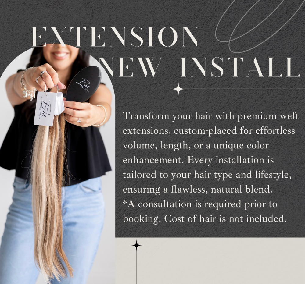 Extensions New Install at Leslie Aileen Hair in Plano, TX