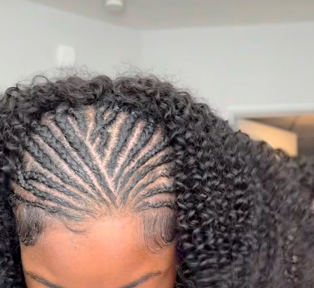 Fulani Braids & Half Wig