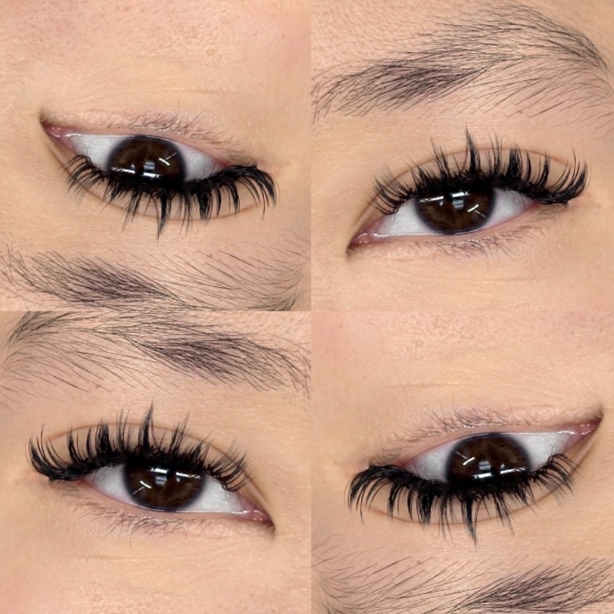 "Wet look" or Wispy Lash Extensions at Jbuenolashskin in Simi Valley, CA