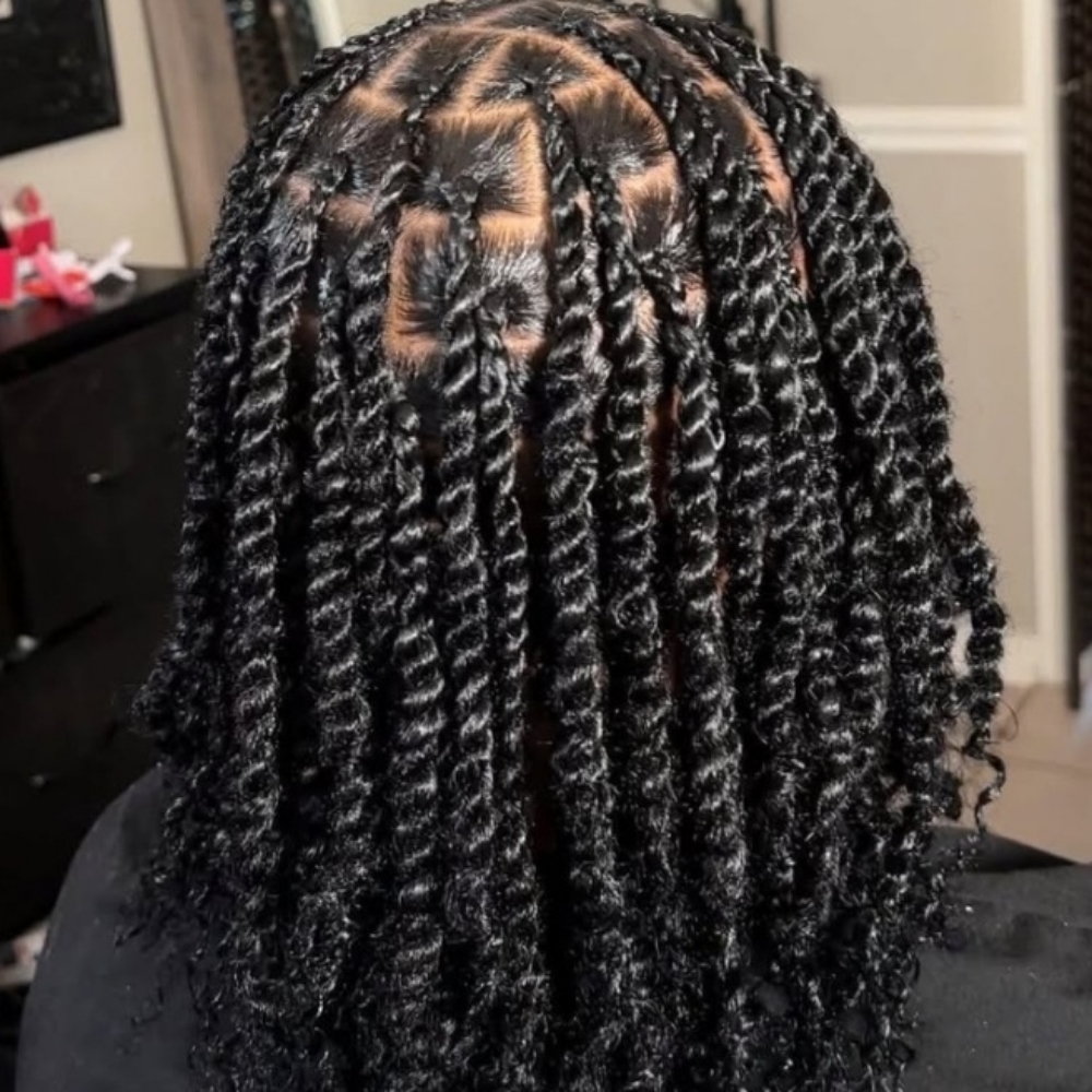 Medium Mini Twist (Added Hair) at CTK Natural Hair Studio in Columbia, MD