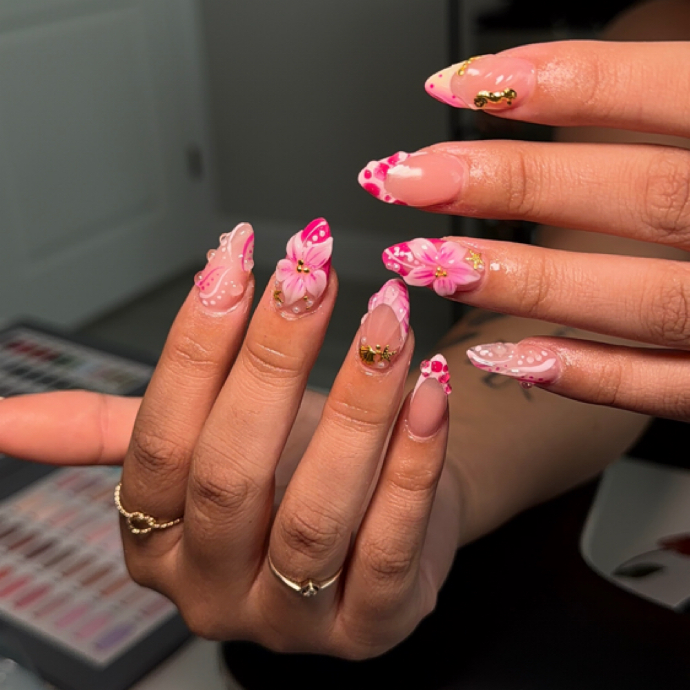Medium Acrylic Full Set at Nailz by Riah in Leander, TX