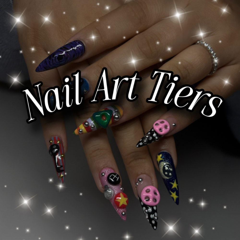 Nail Art Tiers at Klawed By Cookie in Fullerton, CA