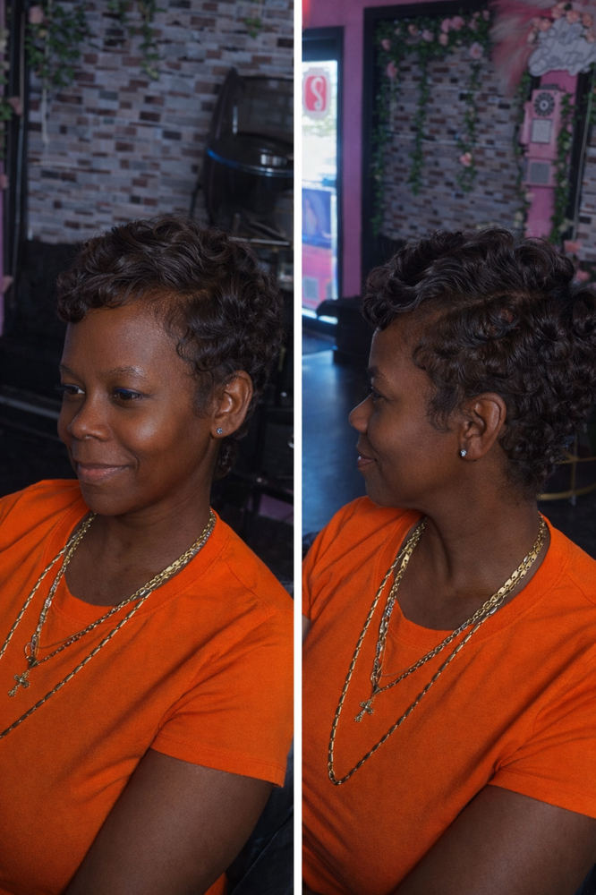 Silken Pixie Transformation at House of Bundles Beauty Bar in Dedham, MA