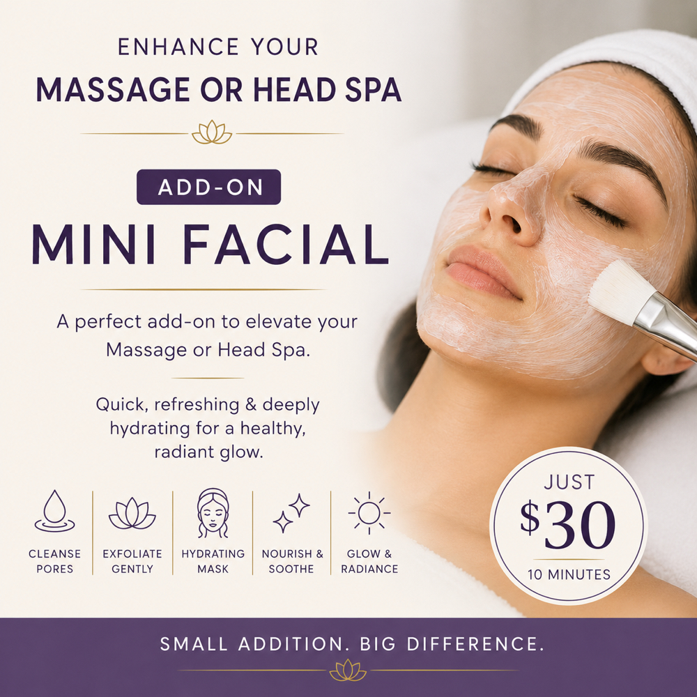 Add-on  Mini Facial Massage/Headspa at Beauty, Bliss and Wellness LLC in Rainsville, AL