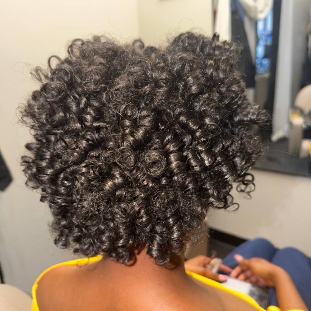 Shampoo & Set at Vain Galore Salon & Spa in Austell, GA
