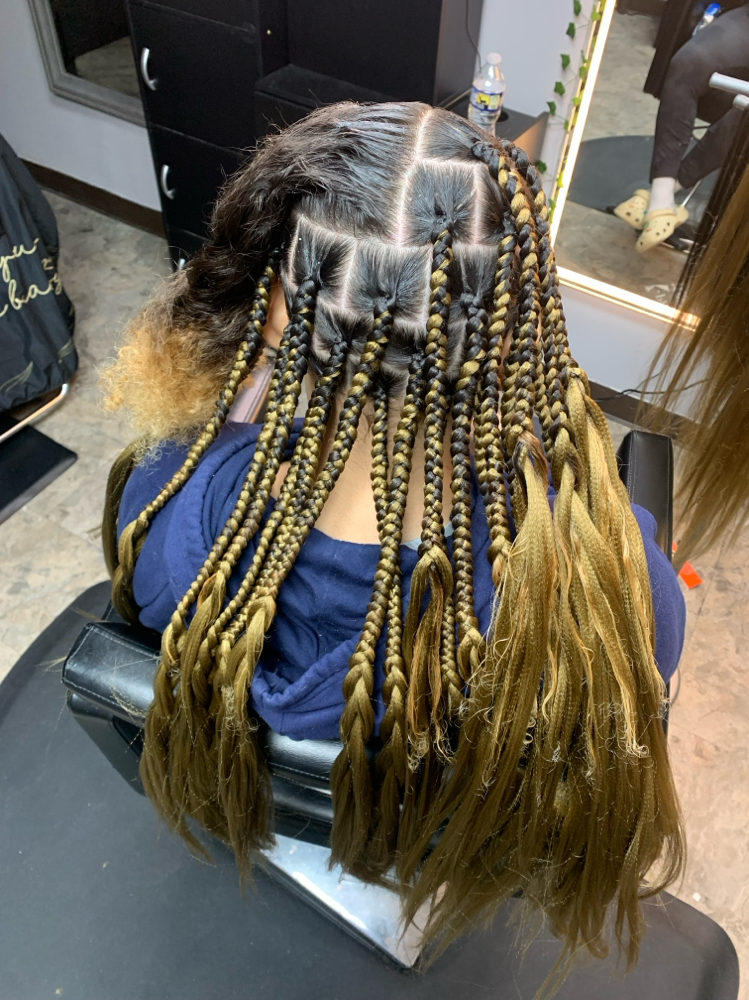 Part And Start Medium Boxbraids at To Be Crowned By Nina Lynn in Emmaus, PA