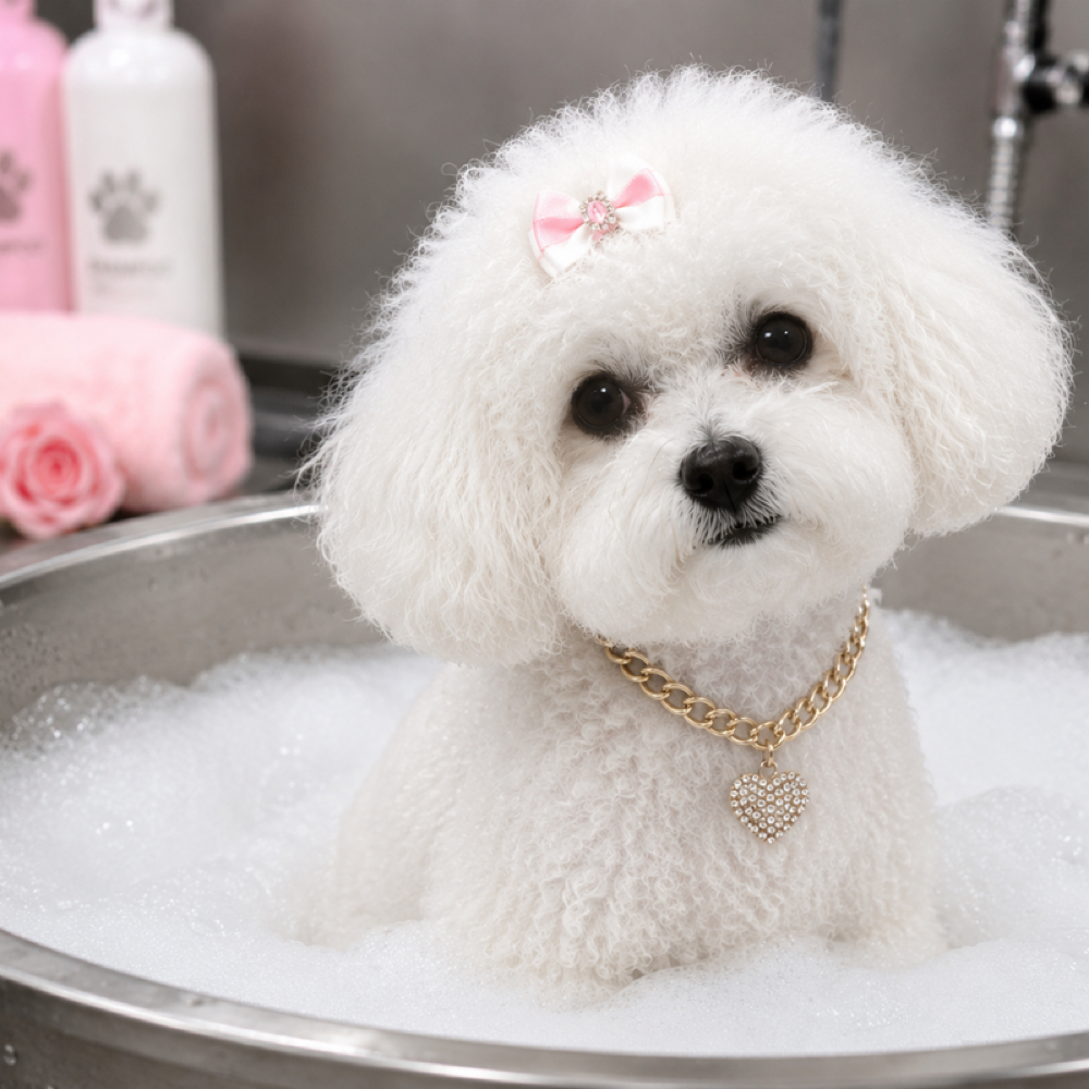 Bath SM (11-20 LB) at Space City Grooming in Houston, TX