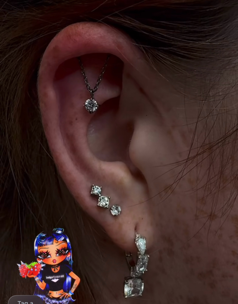 Hidde Helix at Bodyart By Emerald Esme 🖤🕷️ in El Centro, CA