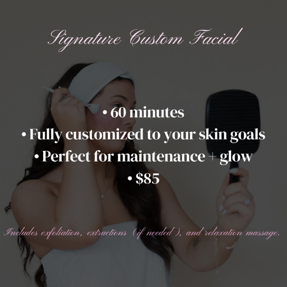Signature Custom Facial at Glow x Meeks in Kingston, TN