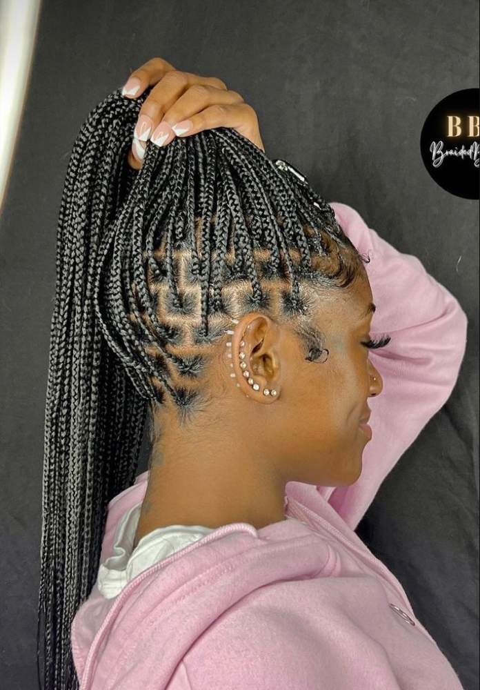 Small Knotless Braids at Myrathestylist in Philadelphia, PA