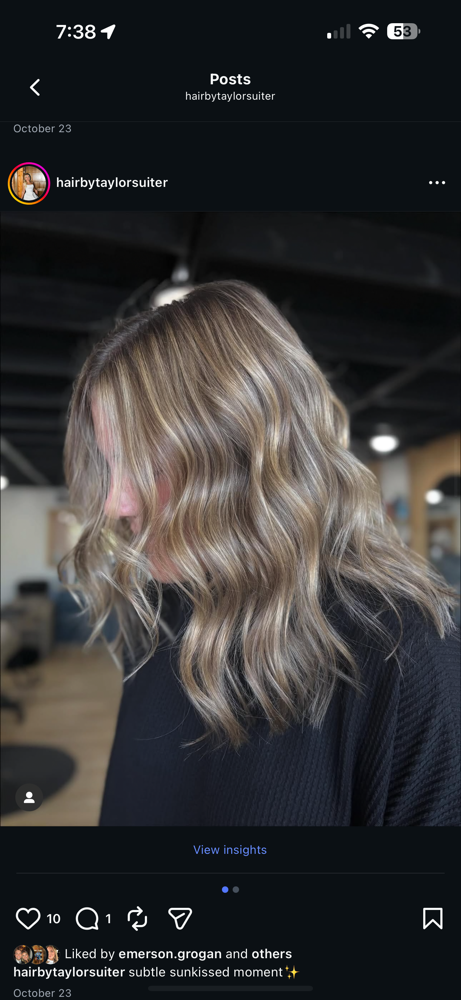 Highlight and Lowlight at Hair by Taylor Suiter in Murray, KY