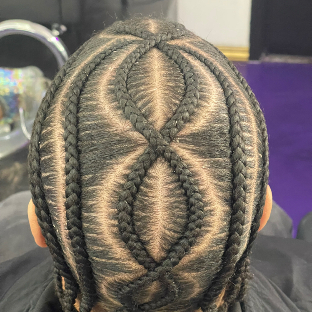 Mens Braiding Freestyle at Audacity beauty parlor in Reno, NV