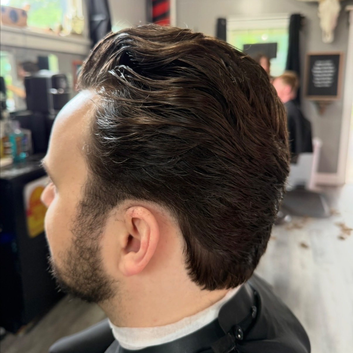 All over scissor Cut (no clipper) at Broadway Barber LLC in Springfield, MO