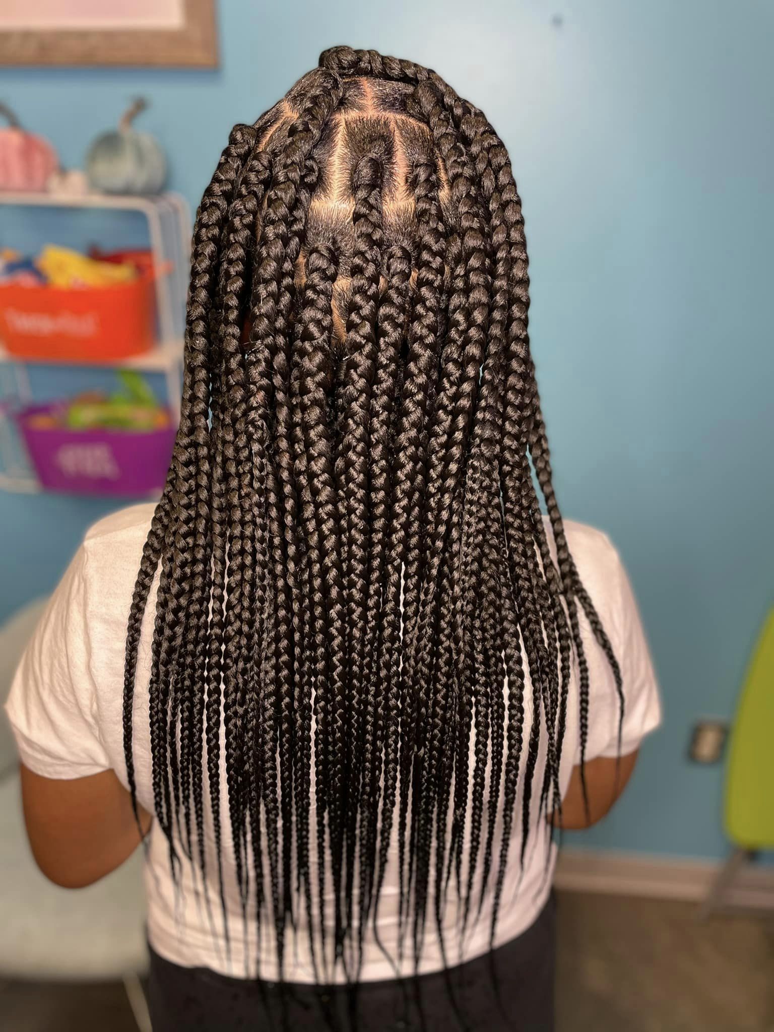 Medium Size Box Braids