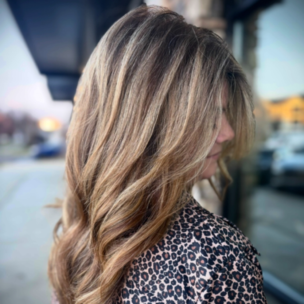 Root Color+Partial Foil at Glow By Tiffco in Middletown, DE