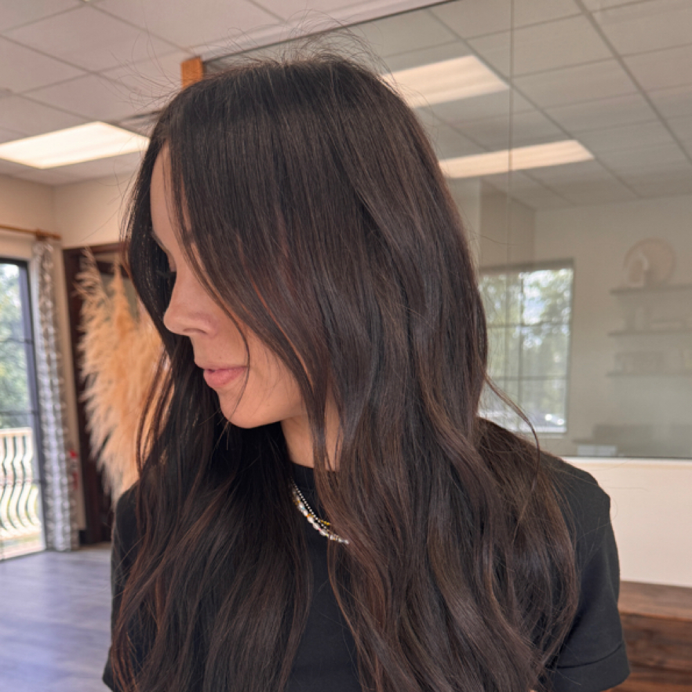 Keratin Tip Face Framing at Rachel Haney Hair in Gilbert, AZ