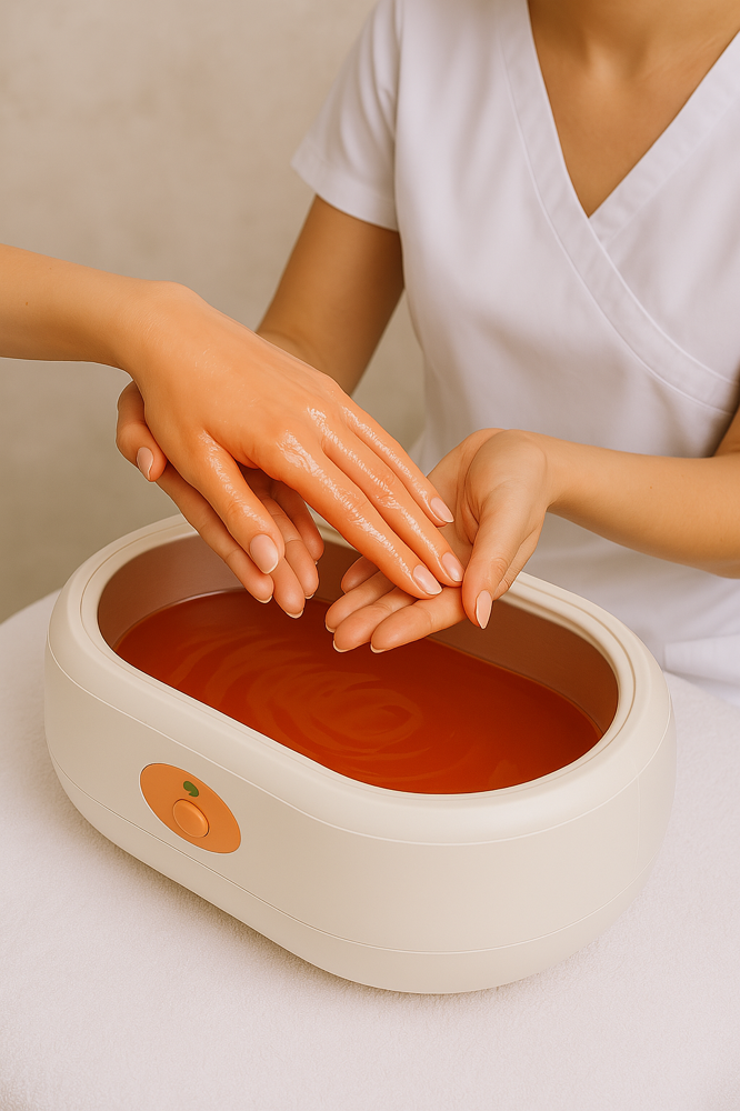 Pampering Paraffin Wax treatment at Waxed Culture in Olmos Park, TX