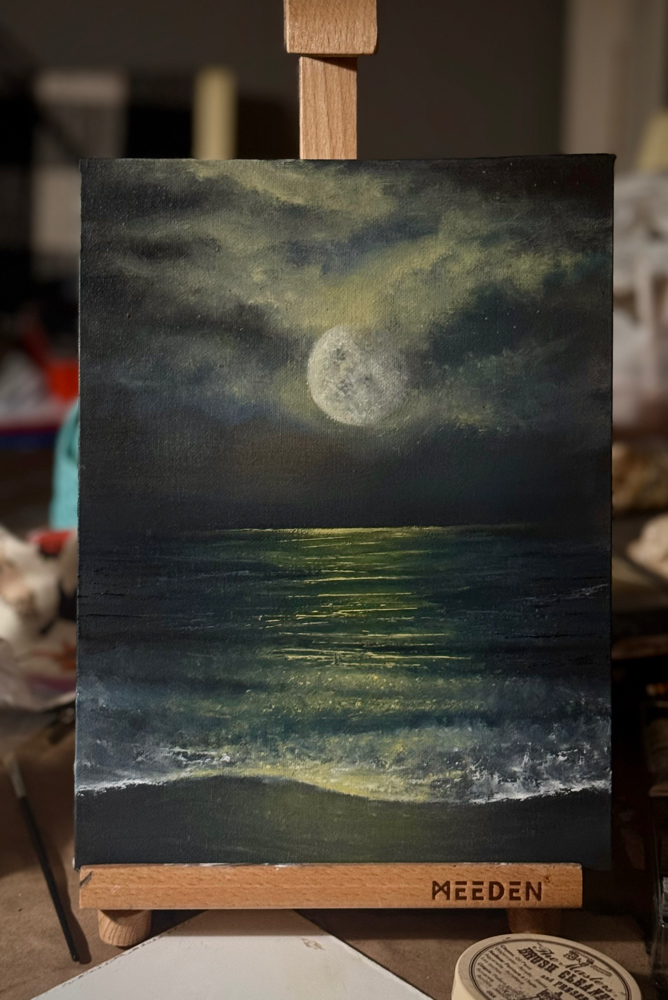 Moonlight Ocean -Art Print 🌙